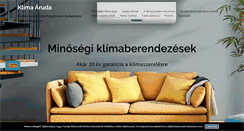 Desktop Screenshot of klimaaruda.hu